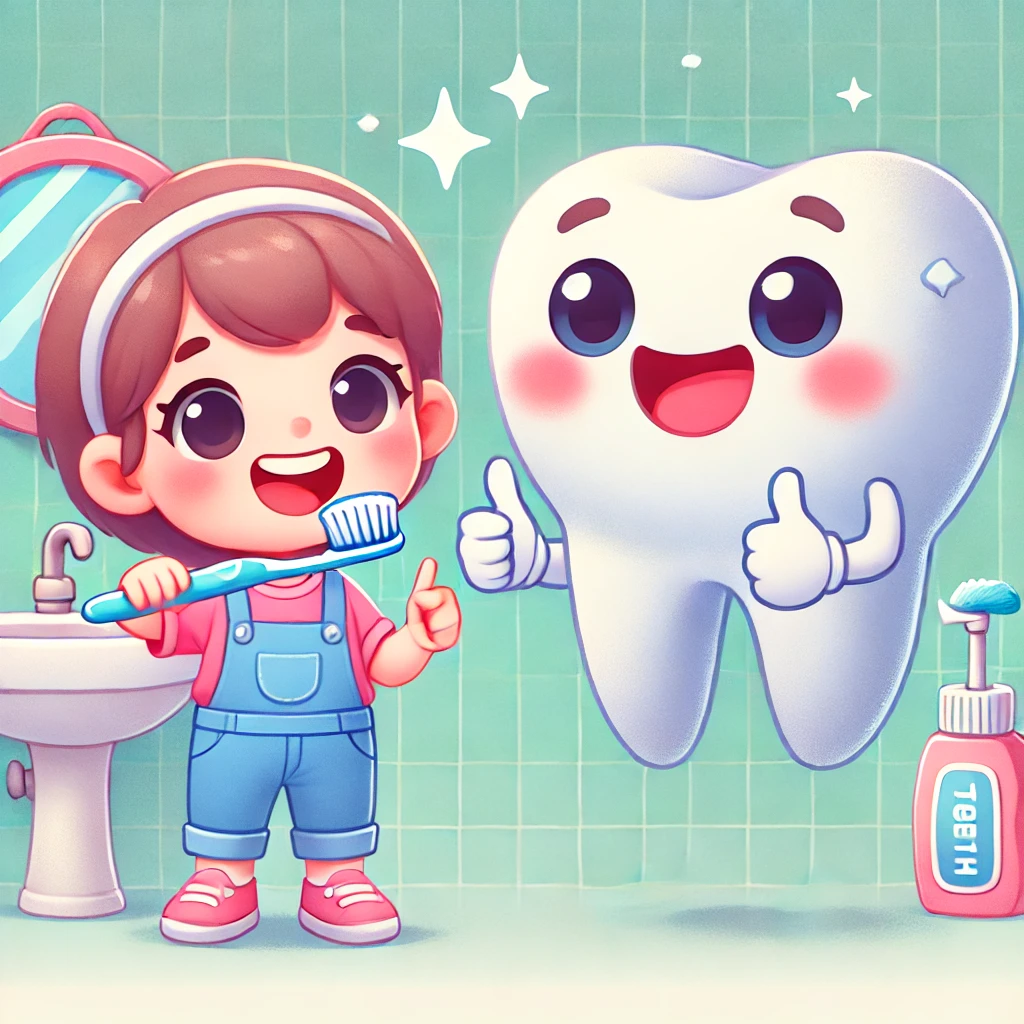 Dentist checking a child's teeth