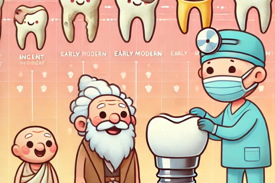 Evolution of dental implants from ancient times to modern tooth restoration